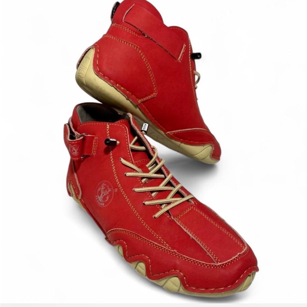Flyland Red High Top Sneakers EU 38 US Women’s 7-7.5 Men’s 6 Retro Streetwear